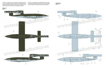 Сборная модель Spitfire Mk.XII against V-1 Flying Bomb