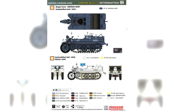 Сборная модель WW II German Sd.Kfz.2 Kettenkraftrad & German Ketten Driver,1944 set