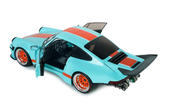 PORSCHE 911 KS-R by Khyzyl Saleem (2026), Gulf livery (light blue) / orange)
