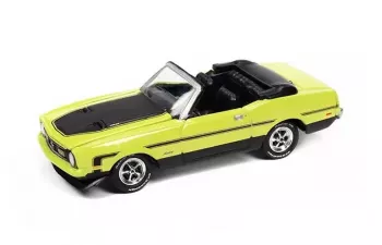 FORD Mustang Convertible (1972), bright lime/black, CHEVROLET Chevelle SS Heavy Chevrolet, Orange Flame & Black Side Stripe