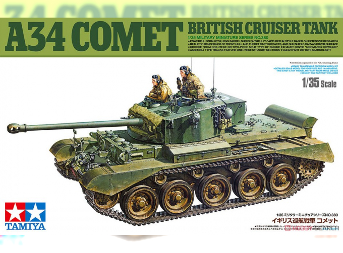 Сборная модель British Cruiser Tank A34 Comet