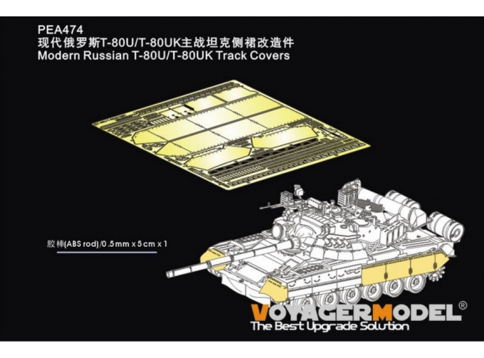 Фототравление Modern Russian T-80U/T-80UK Track Covers (For RFM)