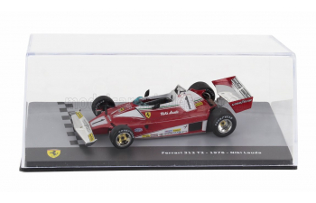 FERRARI F1 312t2 №1 Season (1976) Niki Lauda - Con Vetrina - With Showcase, Red White Silver