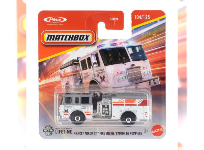 PIERCE Arrow Xt Tanker Truck Fire Engine (2002), White