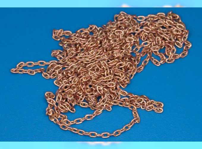 Brass chain L=1,9 D=1