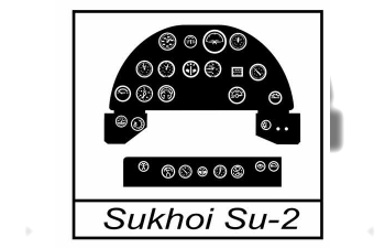 Набор фототравления  Sukhoi Su-2 (for ICM kit with film for the panel desk)