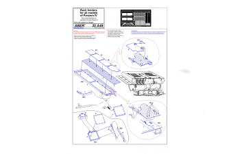 Фототравление для Back fenders for all models of Panzers IV