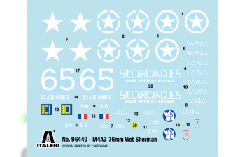 Сборная модель TANK M4a3 Wet Sherman Miltary 1945