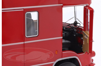OM FIAT 150 Rolfo Scuderia Ferrari Race Car Transporter of the 70s  (1967), red