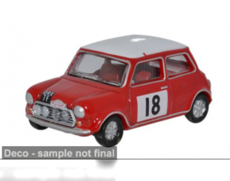 MINI Cooper S MkII #18 Rally Monte Carlo (1968), red/white