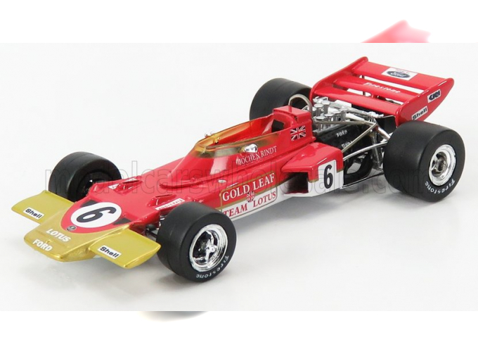 LOTUS F1 72c Team Lotus N6 Winner French Gp Jochen Rindt (1970) World Champion, Red Gold