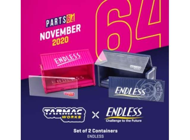 Set of 2 Containers *Endless*, pink/blue