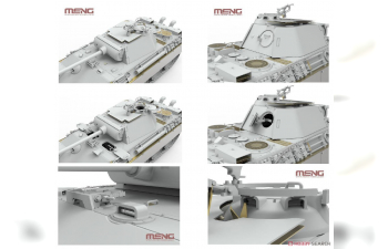 Сборная модель Средний танк Sd.Kfz.171 «Пантера» Ausf.D, ранний вариант с противовоздушным бронированием