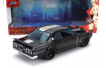 NISSAN Skyline Gt-r (1971) With Mikey Figure - Tokyo Revengers, Black