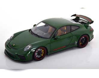 PORSCHE 911 (991) GT3 (2018), dark green/red