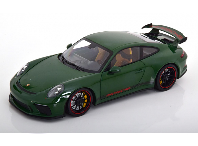 PORSCHE 911 (991) GT3 (2018), dark green/red