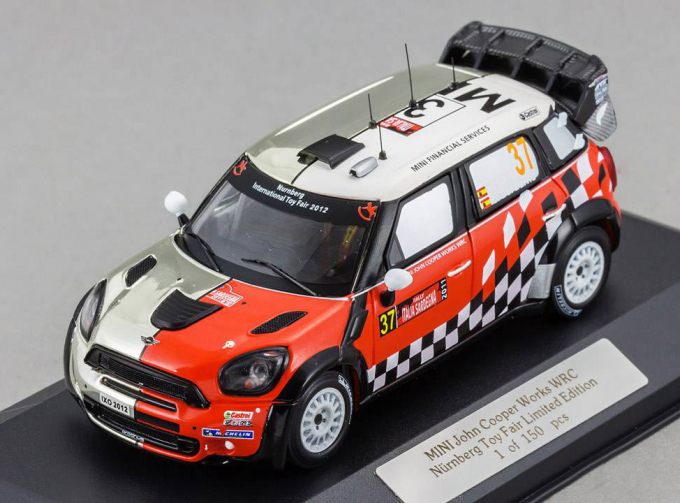 Mini John Cooper Works WRC Nurnberg Toy Fair 2012, red / chrome