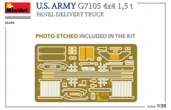 Сборная модель CHEVROLET G7105 4x4 Truck Panel Van Military 1955