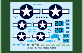 Сборная модель истребитель F4U-2 Corsair