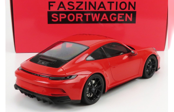 PORSCHE 911 992 Gt3 Touring Coupe 2022 - Black Rims, Guards Red