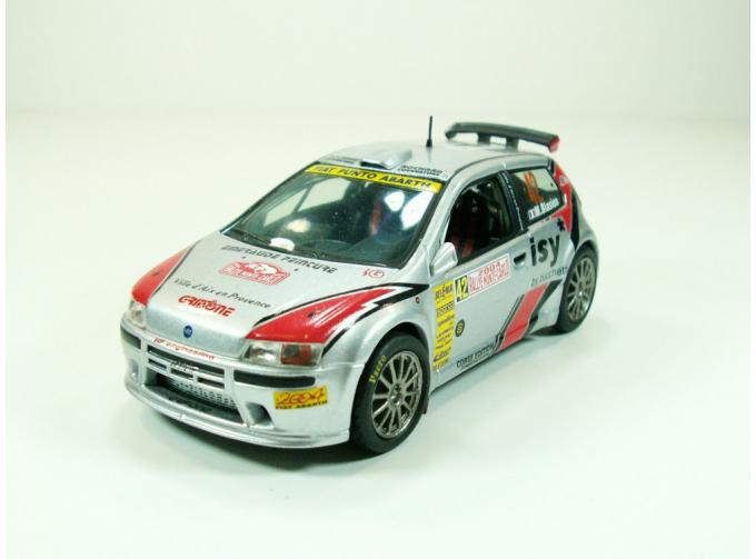 FIAT Punto Kit Car "42 | M.Biasion", серия IXO Rally, серебристый с красным