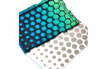 Маска окрасочная шестиугольники градиент, размер М-L