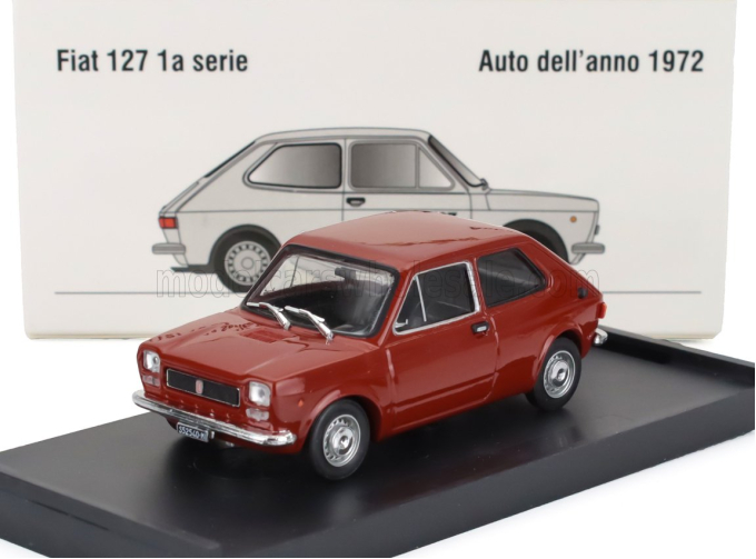 FIAT 127 1-series (1971) - Black Interior, Rosso Sierra - Red