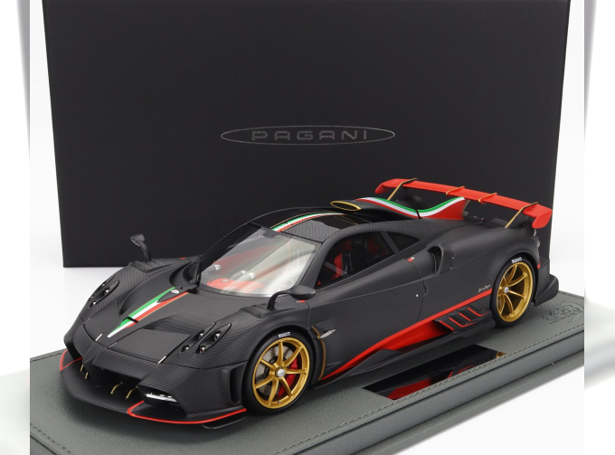 PAGANI Imola (2020) - Con Vetrina - With Showcase, Carbon Fibre Black