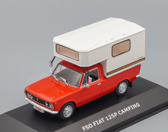 FIAT 125P Camping, Kultowe Legendy FSO 19, red / white