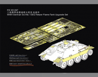 Фототравление WWII German Sd.Kfz.138/2 Hetzer Flame Tank Upgrade Set (For Takom)