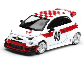 FIAT 595 Abarth LB-Works X Abas Works 1000 TC Tribute LHD (2026), white / red