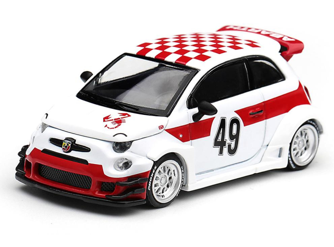 FIAT 595 Abarth LB-Works X Abas Works 1000 TC Tribute LHD (2026), white / red