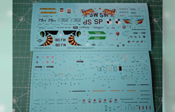Декаль для F-16CG/CJ Fighting Falcon USAF Pt.1, с тех. надписями, FFA (удаляемая лаковая подложка)