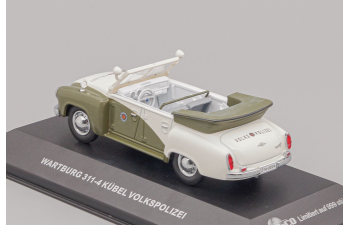 WARTBURG 311-4 Kubel Volkspolizei (1957), white / green