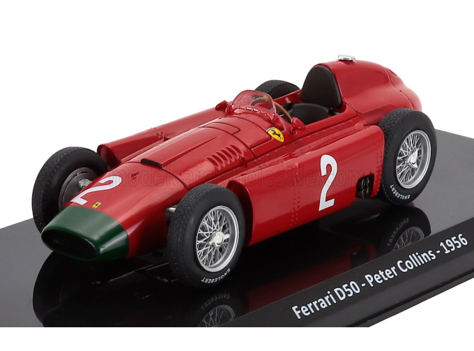 FERRARI F1 Lancia D50 №2 Season (1956) Peter Collins - Con Vetrina - With Showcase, Red