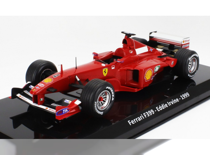 FERRARI F1 F399 Scuderia Ferrari №4 Season (1999) Eddie Irvine - Con Vetrina - With Showcase, Red
