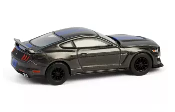 FORD Shelby GT350 (2017), Magnetic with Blue Stripes