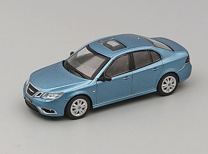 SAAB 9-3 Aero Sedan (2008), light blue metallic