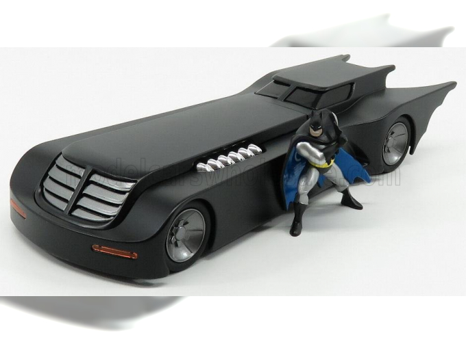 BATMAN Batmobile The Animated Series With Batman Figure 1992, Matt Black