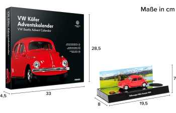 Сборная модель VOLKSWAGEN Käfer (1970), red