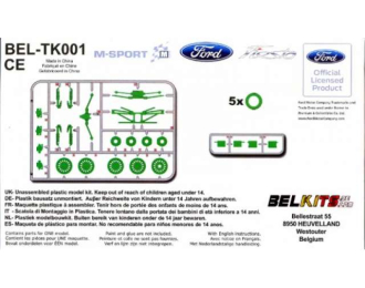 Сборная модель 1/24 Belkits Detail Up Parts Grabel Transkit Ford Fiesta S20