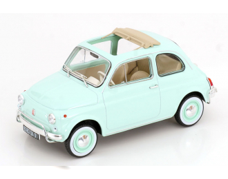 FIAT 500L (1968), turquoise-blue