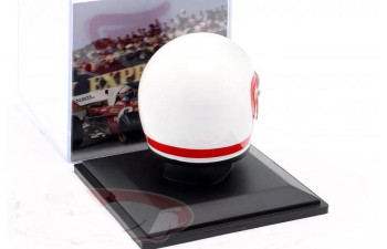 HELMET F1 Casco Helmet Clay Regazzoni Team Scuderia Ferrari Sefac 312b2 Season (1971), White Red