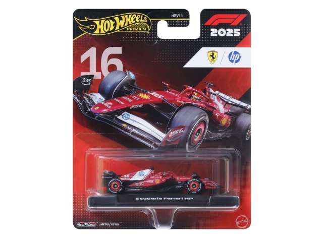 FERRARI F1 SF-25 Team Scuderia Ferrari hp №16 Season (2025) Charles Leclerc - red black white