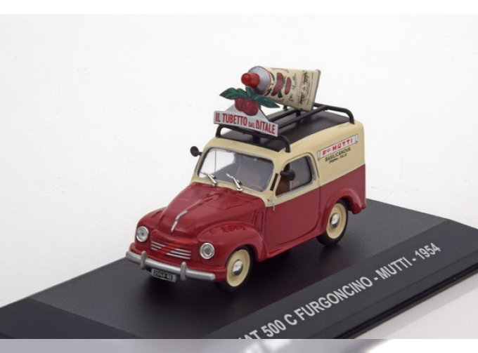 FIAT 500 C FURGONCINO "MUTTI" 1954 Red / Beige