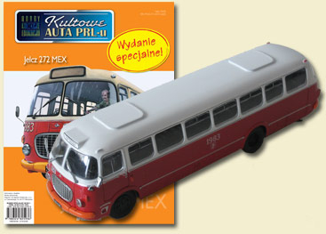 JELCZ MEX 272 bus, Kultowe Auta PRL-u, белый с красным