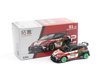 TOYOTA GR Yaris Daigo Saito, black / red / white