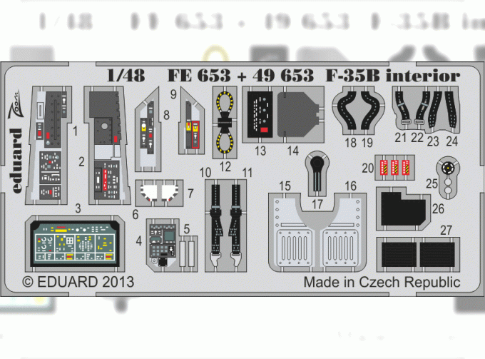 Фототравление Цветное фототравление для F-35B interior S.A.