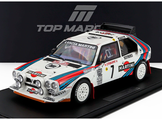 LANCIA Delta S4 Team Martini Racing (night Version) №7 Winner Rally Montecarlo Henri Toivonen - Sergio Cresto (1986), White Blue Red