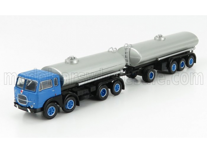 FIAT 690 Millepiedi Tanker Truck 1960, Blue Black Silver